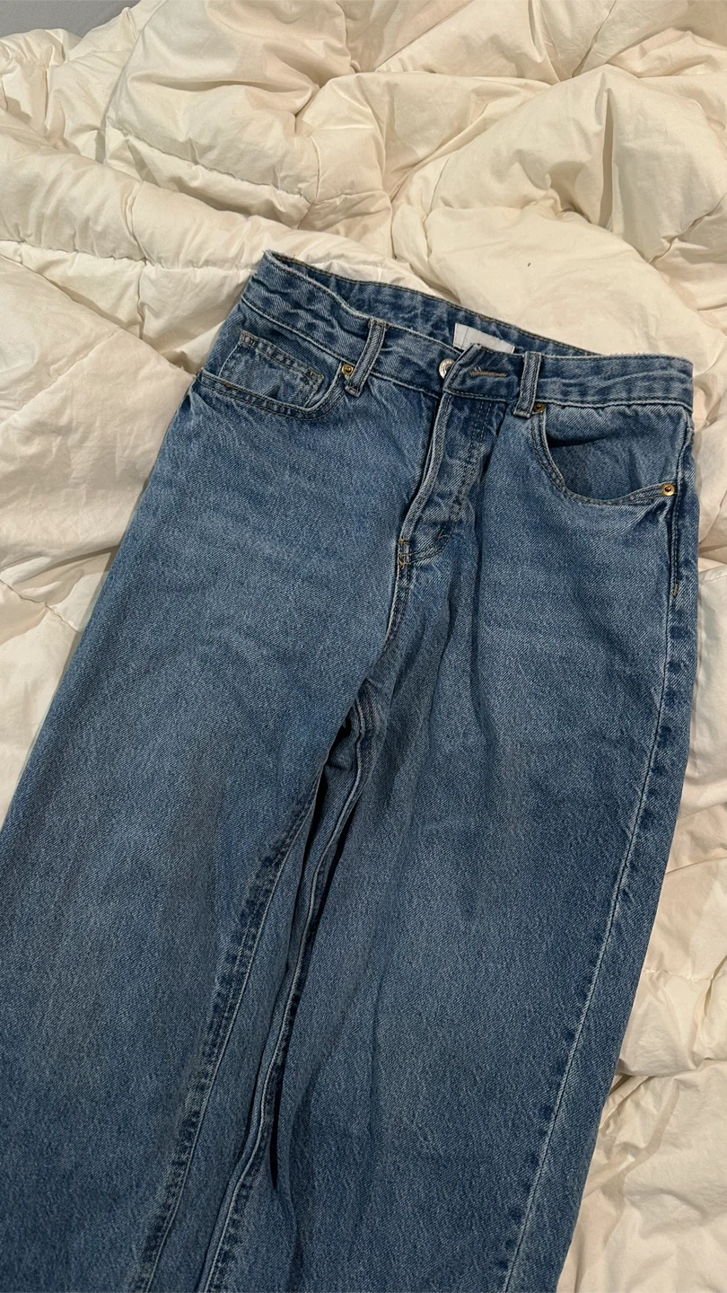 H&M Wide Leg Blue Jeans - photo 3