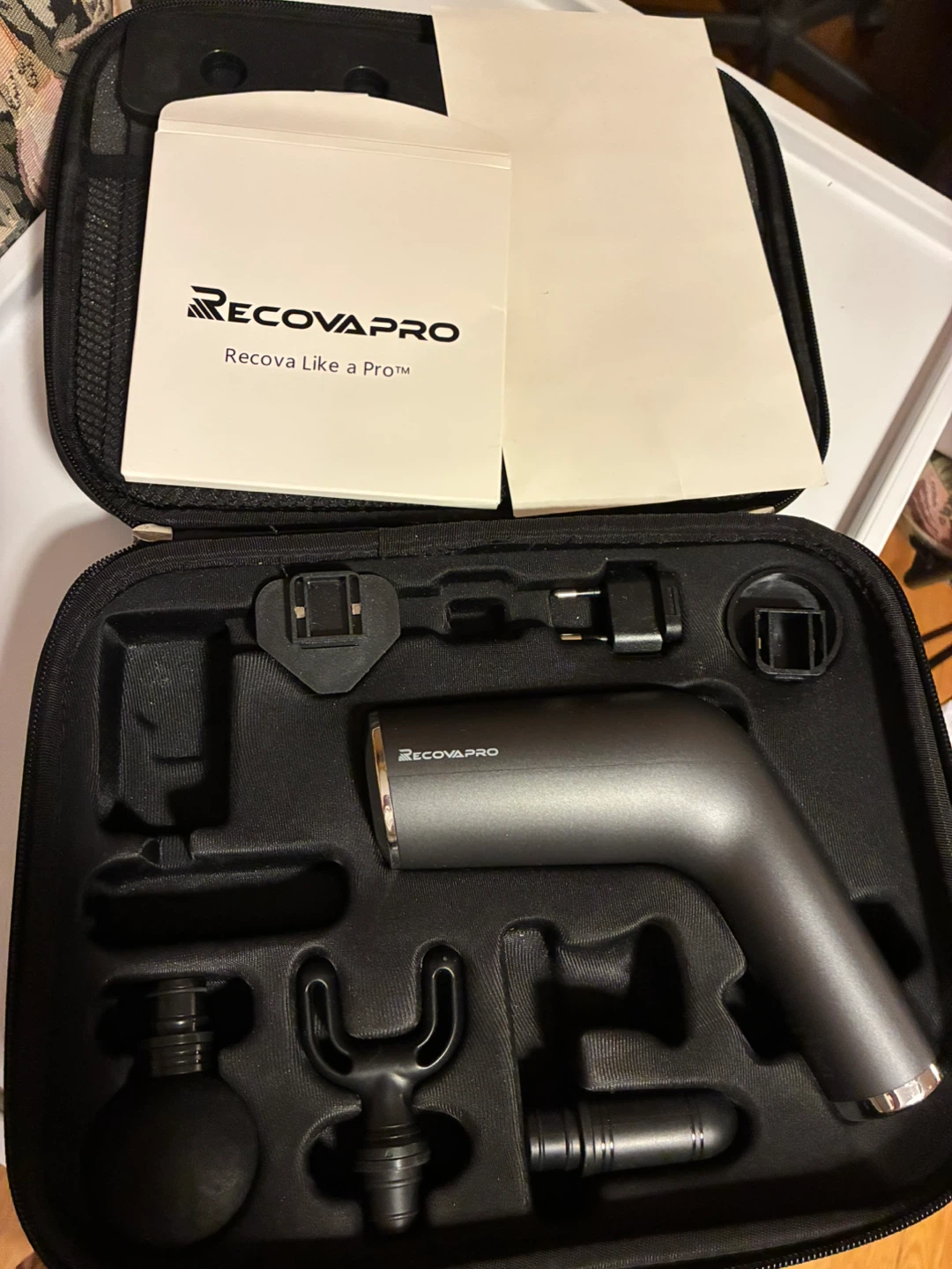 RecovaPro Massage Gun + Case & Accessories