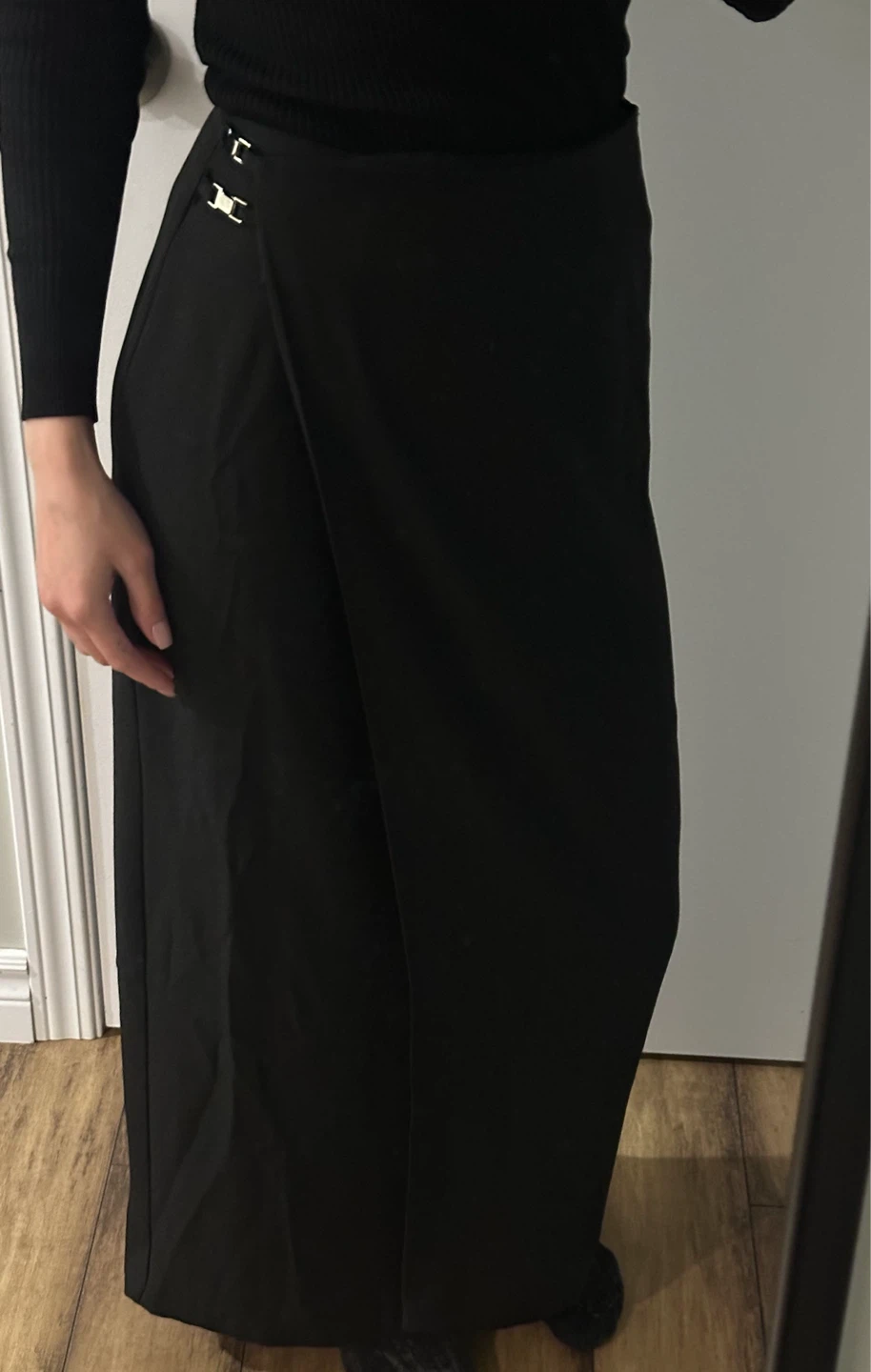 Classique Collection Black Wrap Skirt