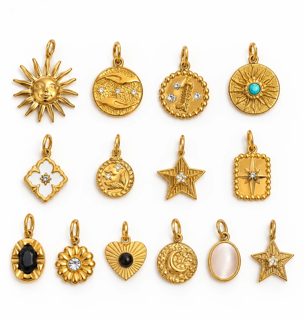 18K Gold PVD Stainless Steel Charms | Waterproof & Tarnish-Free - photo 2
