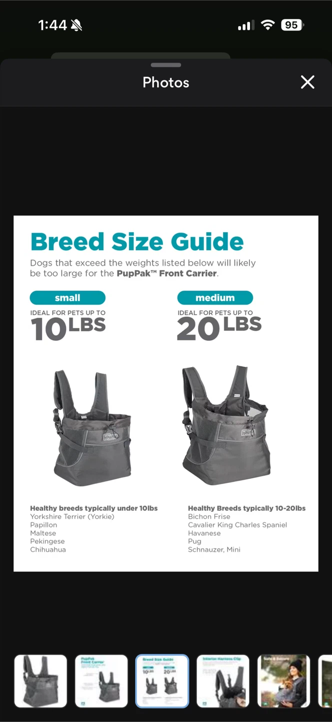 Outward Hound PupPak Front Carrier (Size S) - photo 2