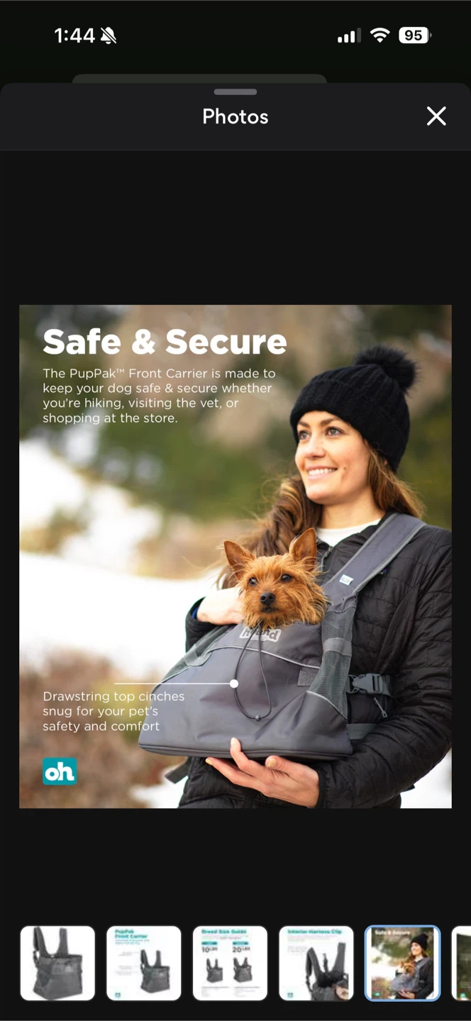 Outward Hound PupPak Front Carrier (Size S) - photo 4