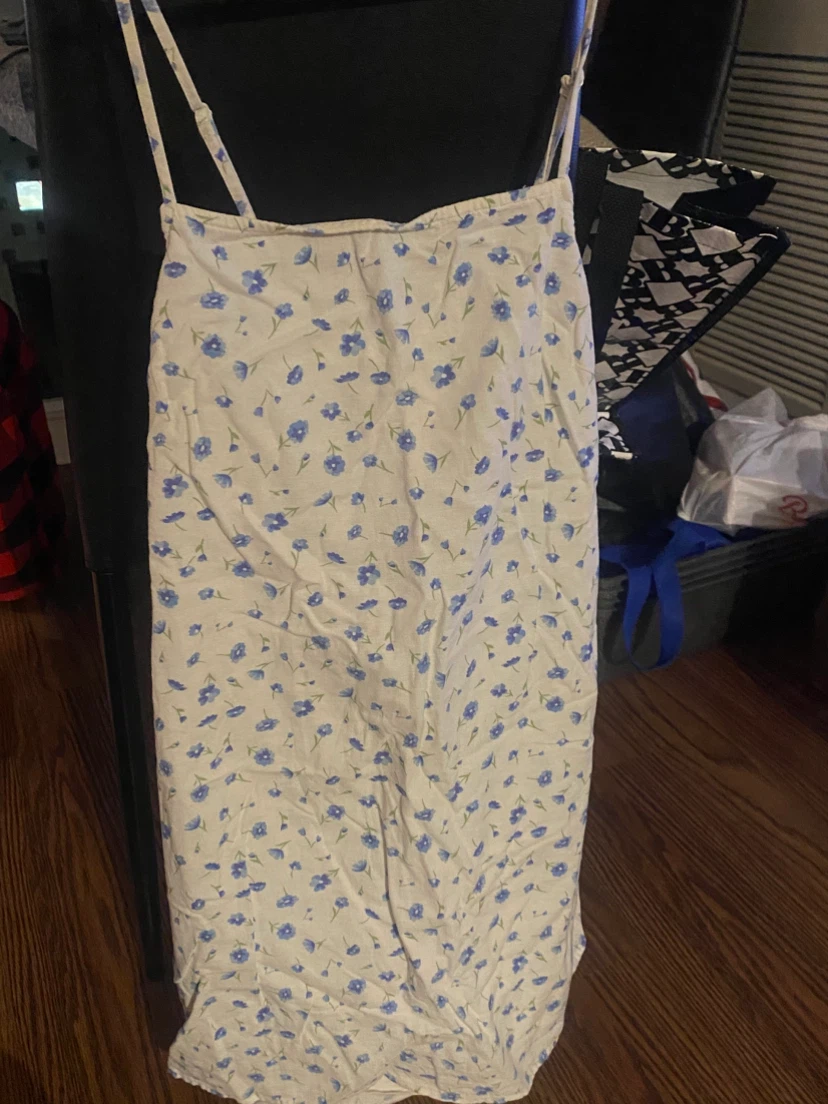 American Eagle Floral Tie-Back Mini Dress
