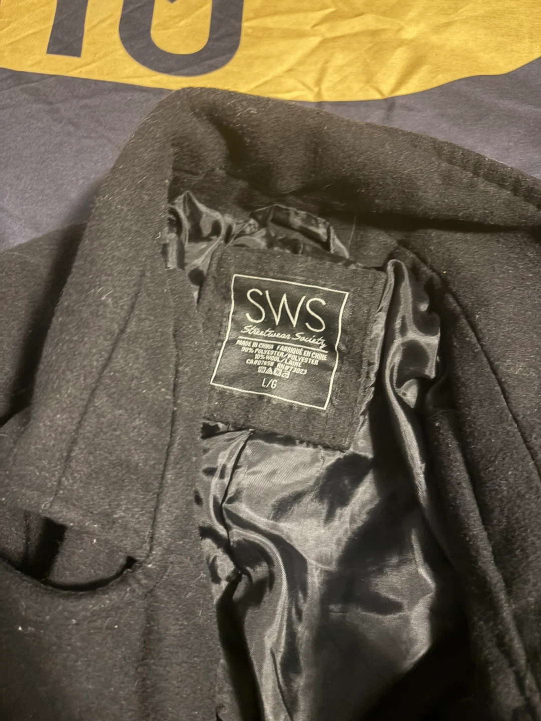 SWS Streetwear Society Black Peacoat - photo 2