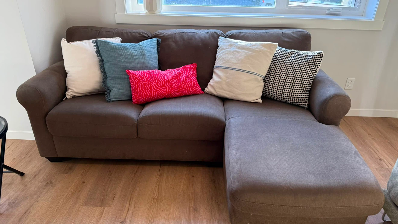 Brown sofa