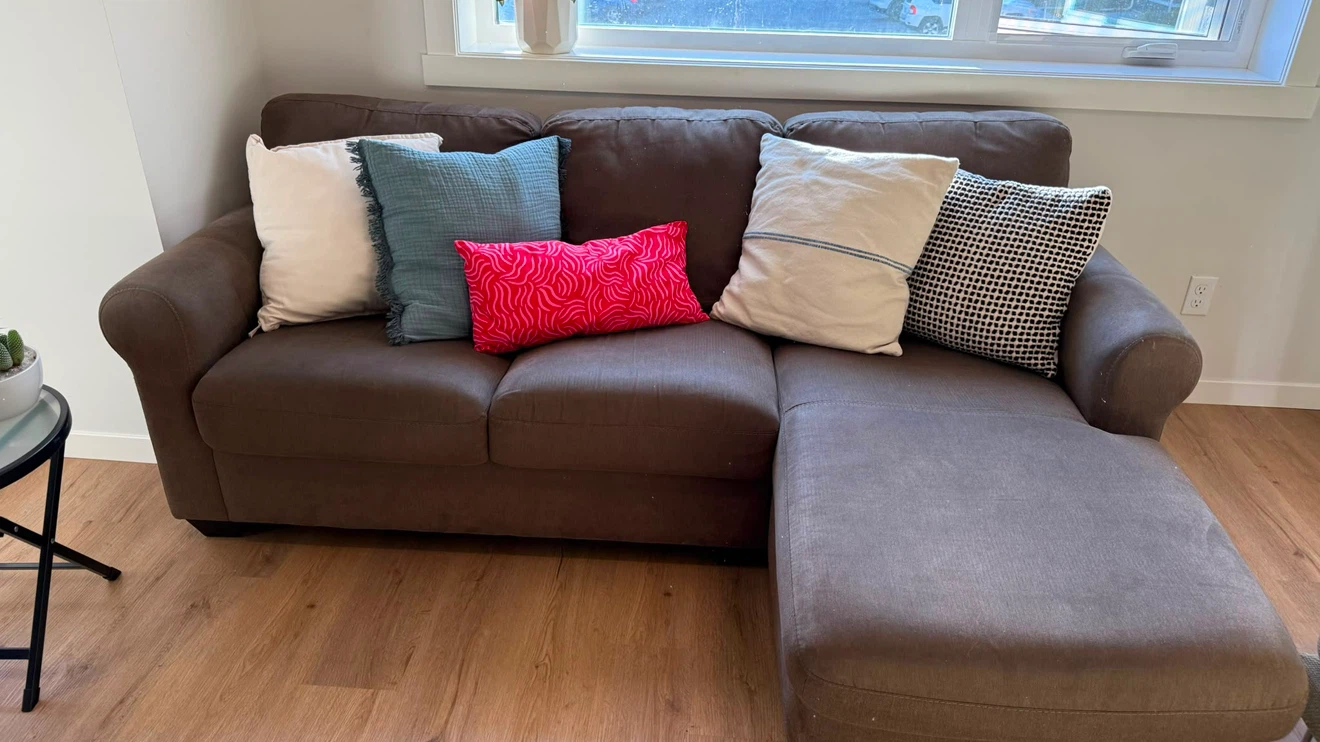 Brown sofa - photo 4