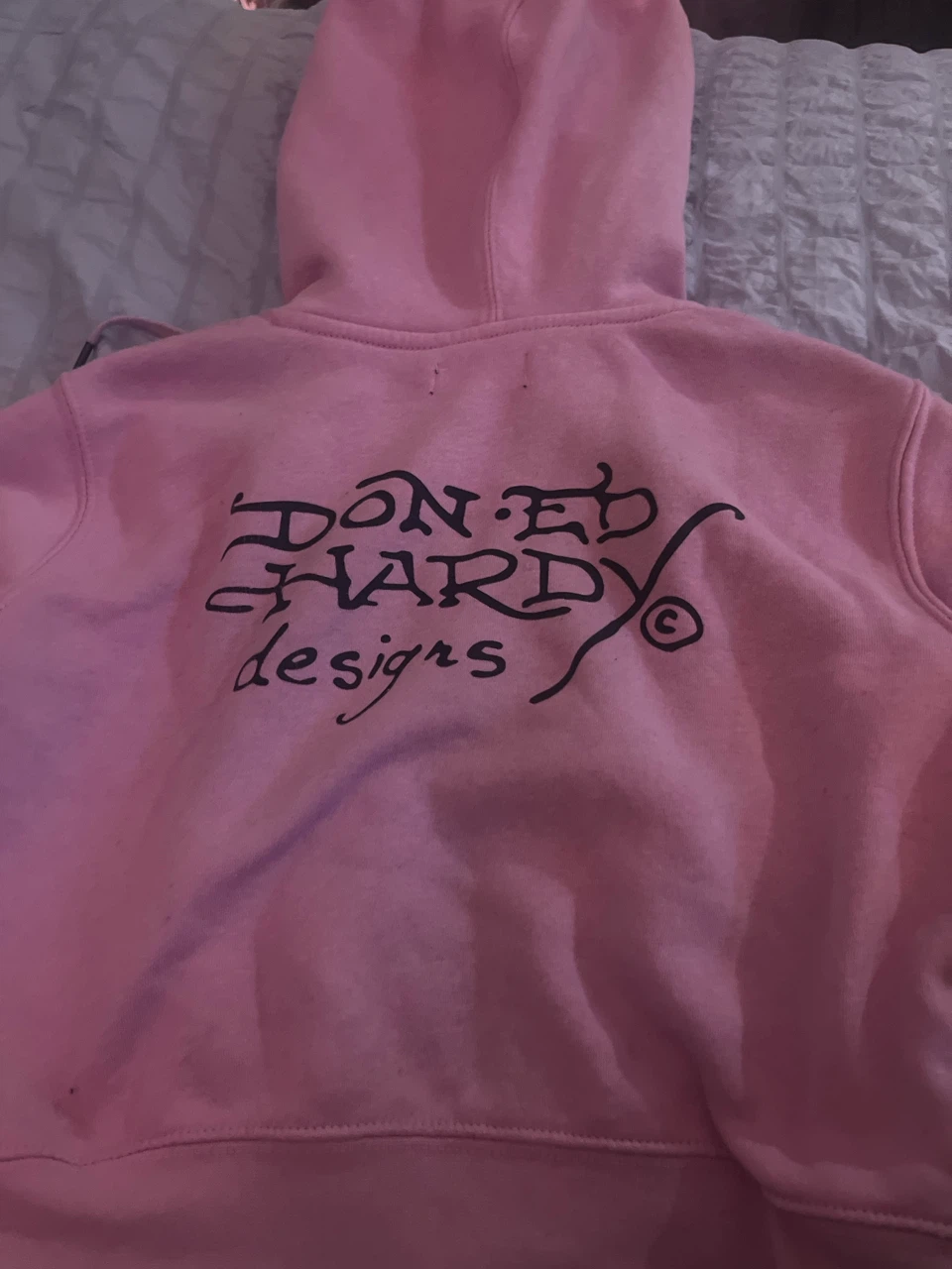 Ed Hardy Pink Zip-Up Hoodie - photo 2