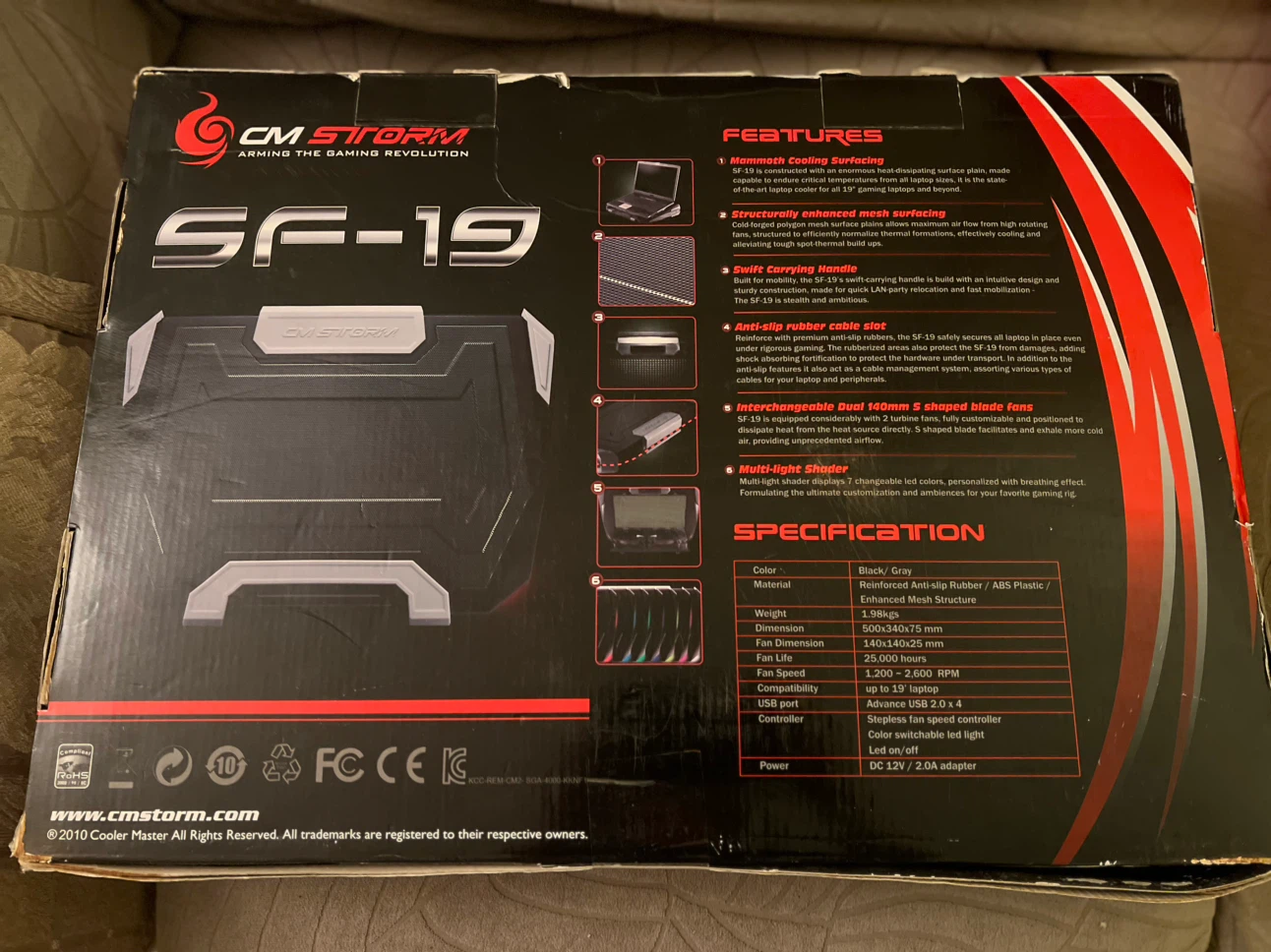 CM Storm SF-19 Gaming Laptop Cooler - photo 3