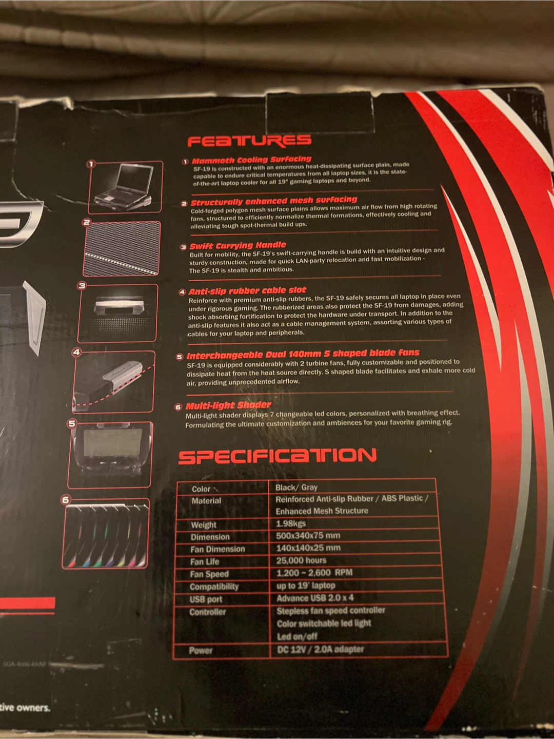 CM Storm SF-19 Gaming Laptop Cooler - photo 4
