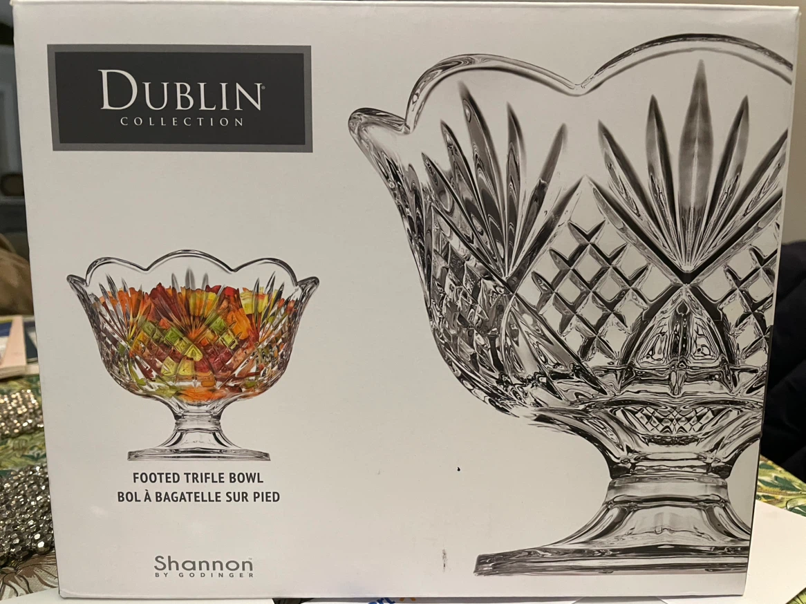 Shannon Dublin Collection Footed Trifle Bowl