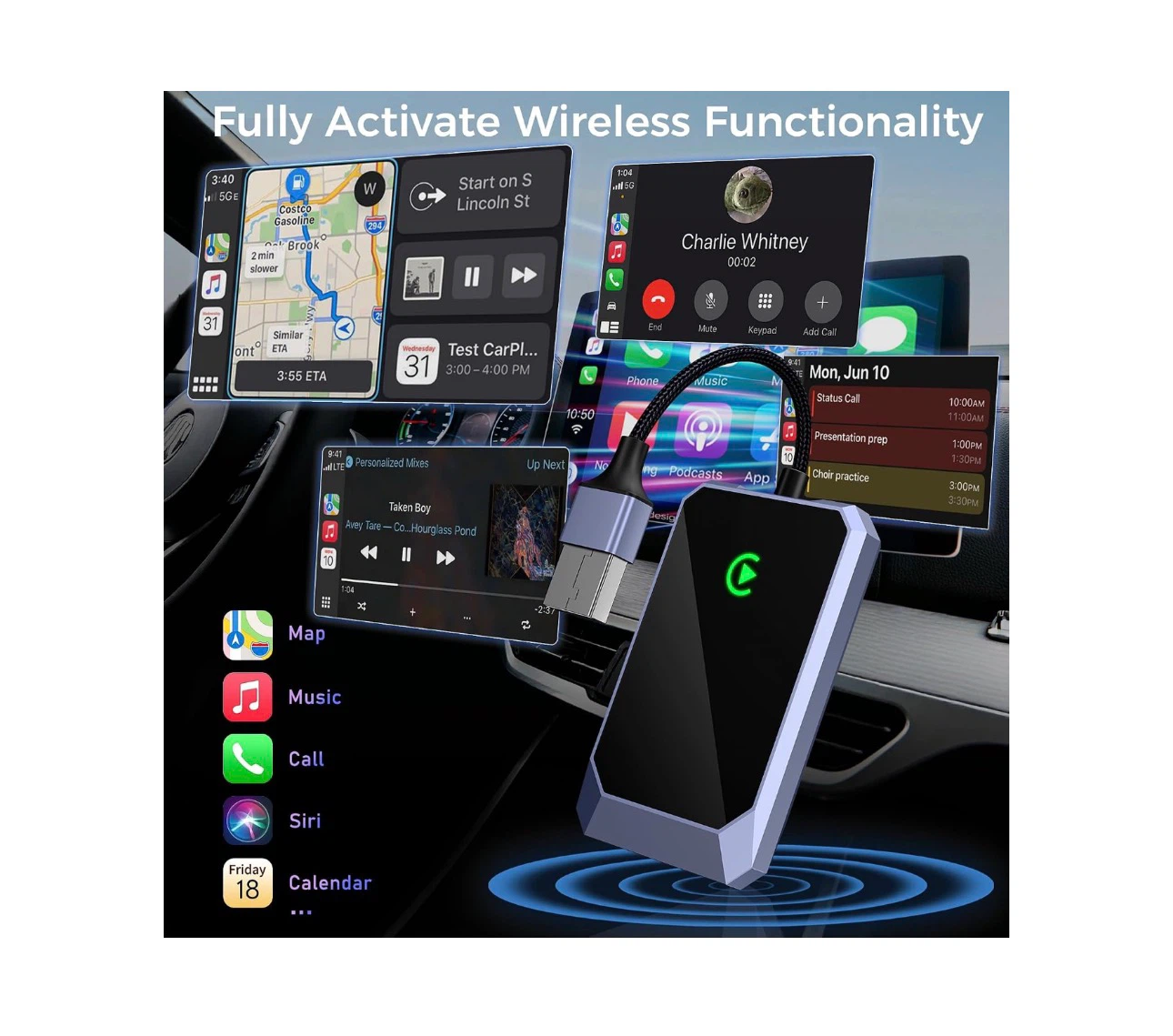 Brand new Wireless CarPlay Adapter for Apple iPhone - photo 3