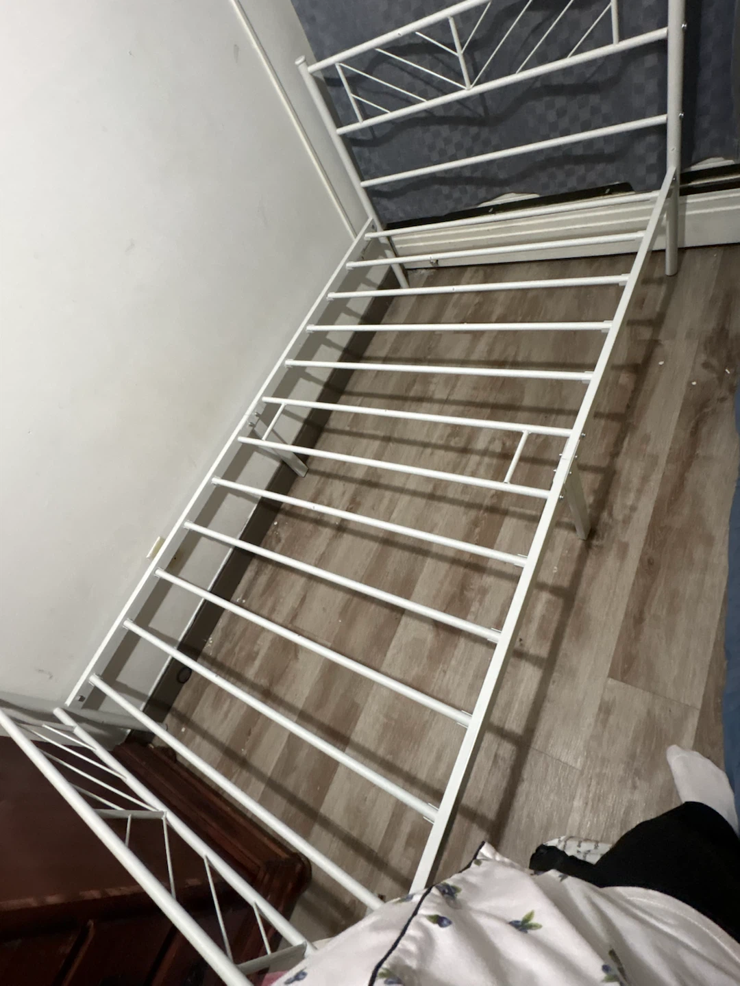 Sturdy metal bed frame