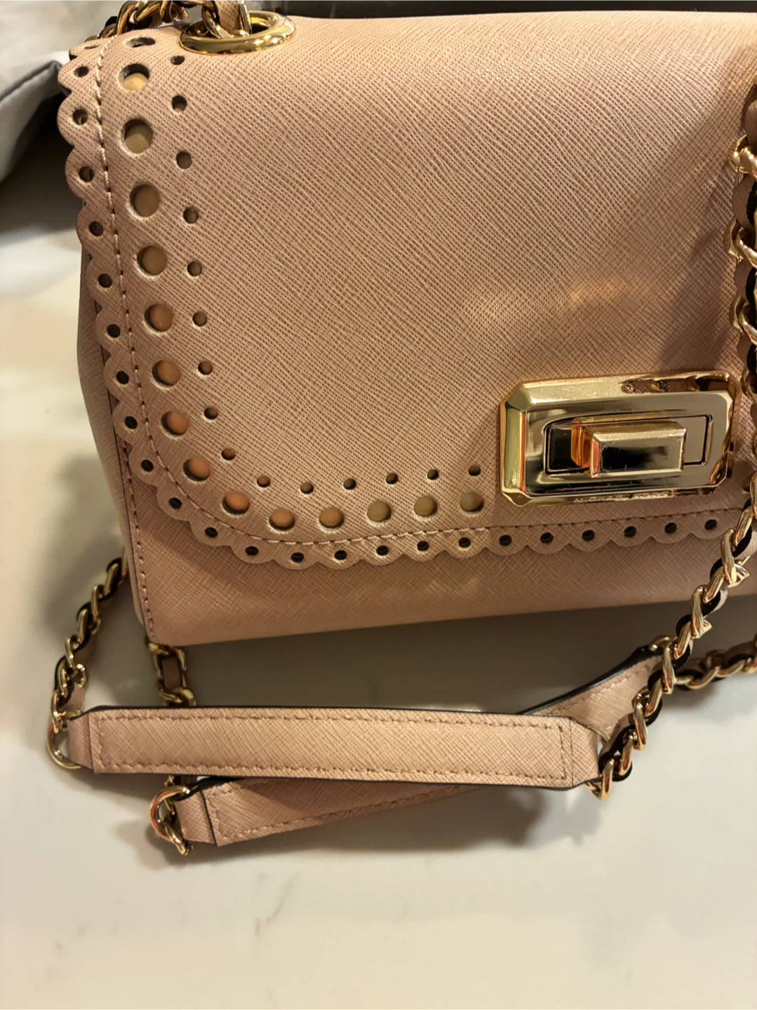 Michael Kors Hannah Shoulder Bag Blush - photo 4