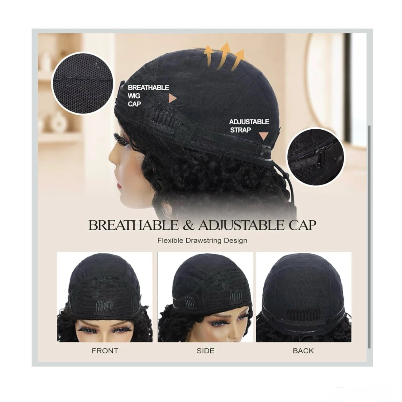 Brand new Burmese Curly Half Wig Human Hair for Black Women - photo 4