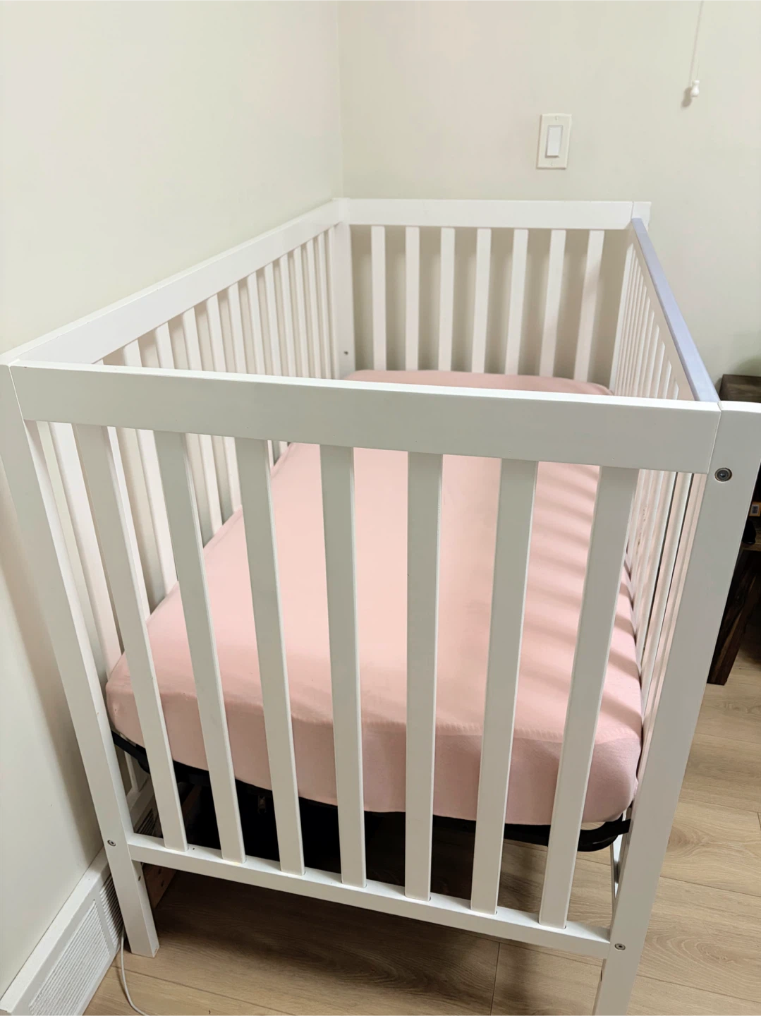 White crib and Organic 2-in-1 Cotton Baby Mattress - photo 2