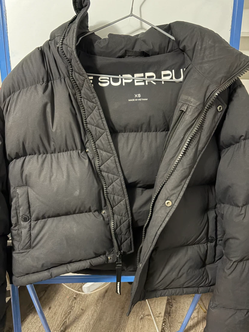ARITZIA Black Super Puff Puffer Jacket XS