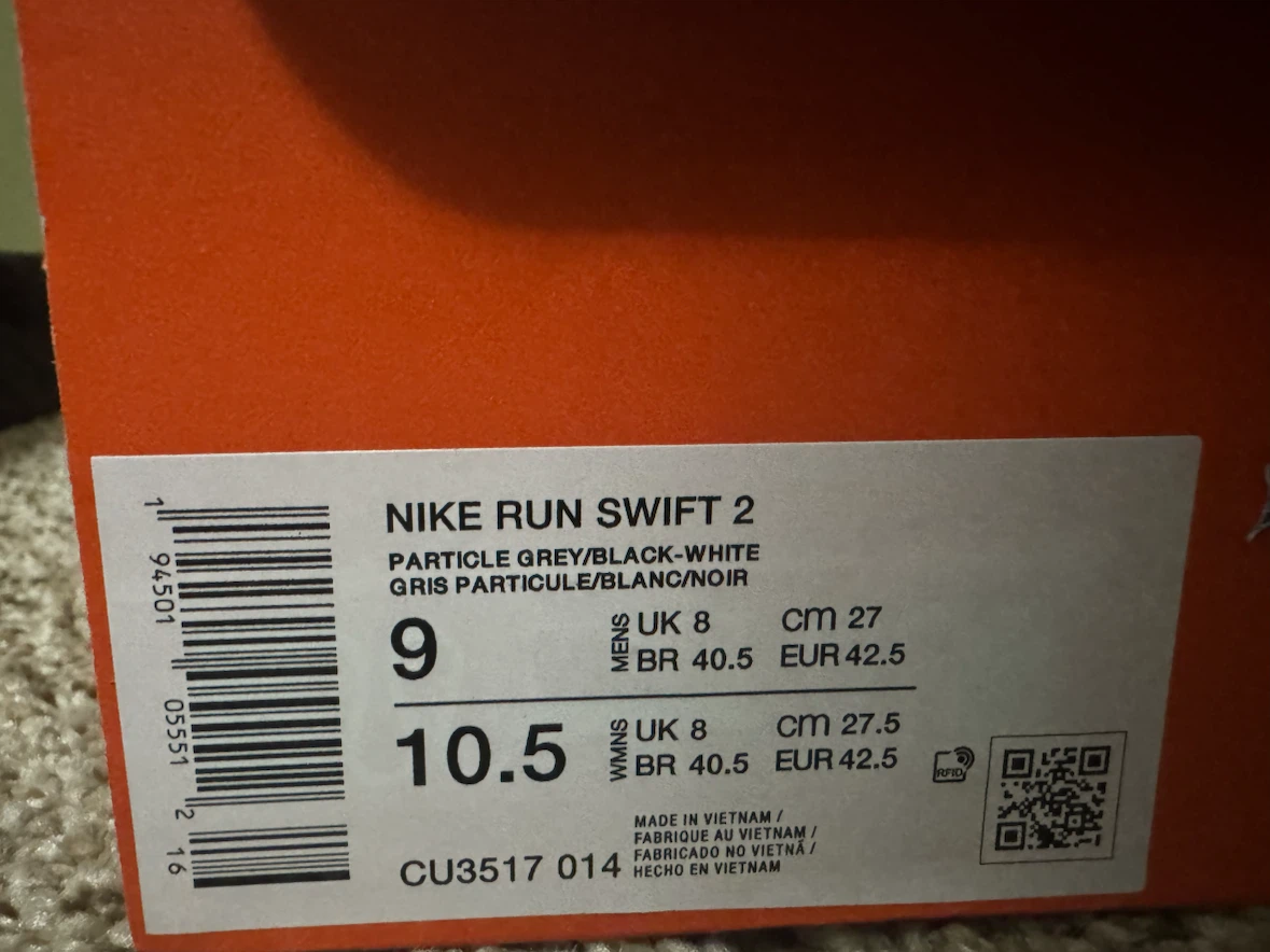 Nike Run Swift 2 Men's Running Shoes - Grey