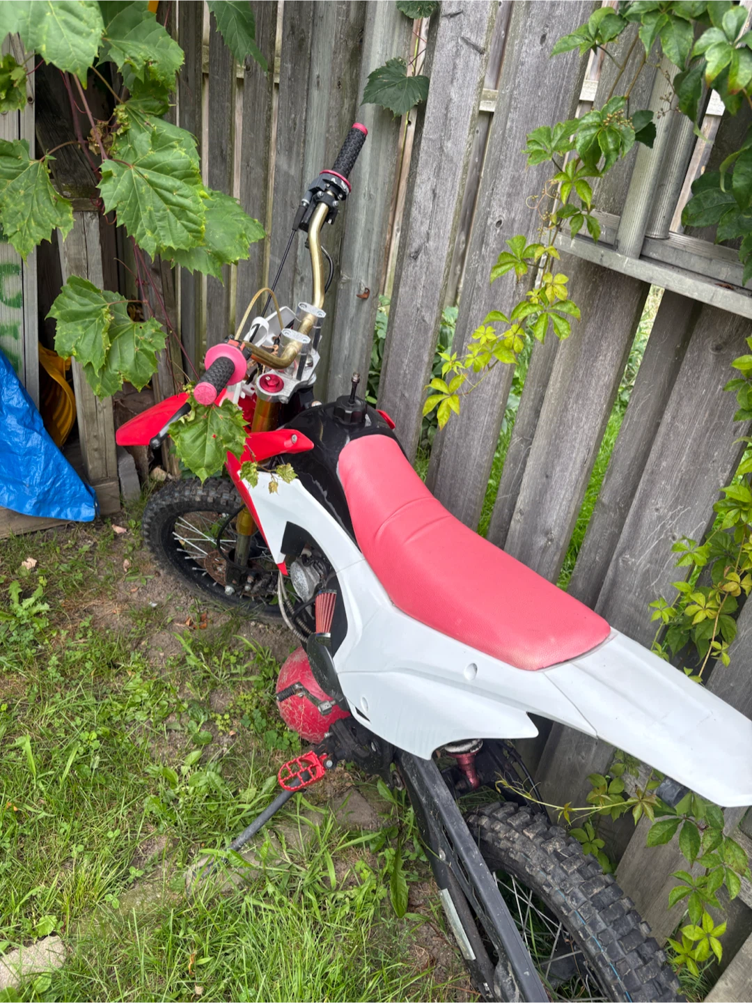 Red and White Dirt Bike. Engine type Lifan. - photo 5
