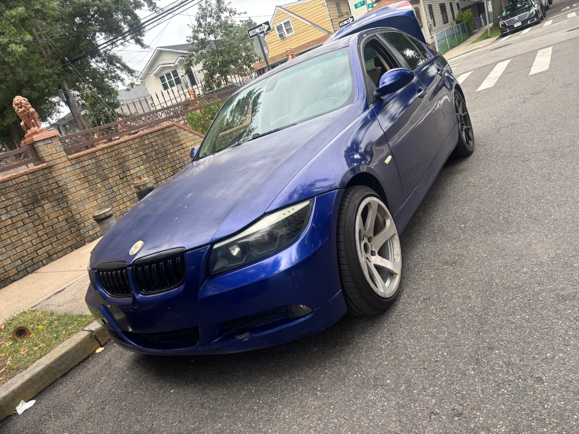Blue BMW 3 Series Sedan