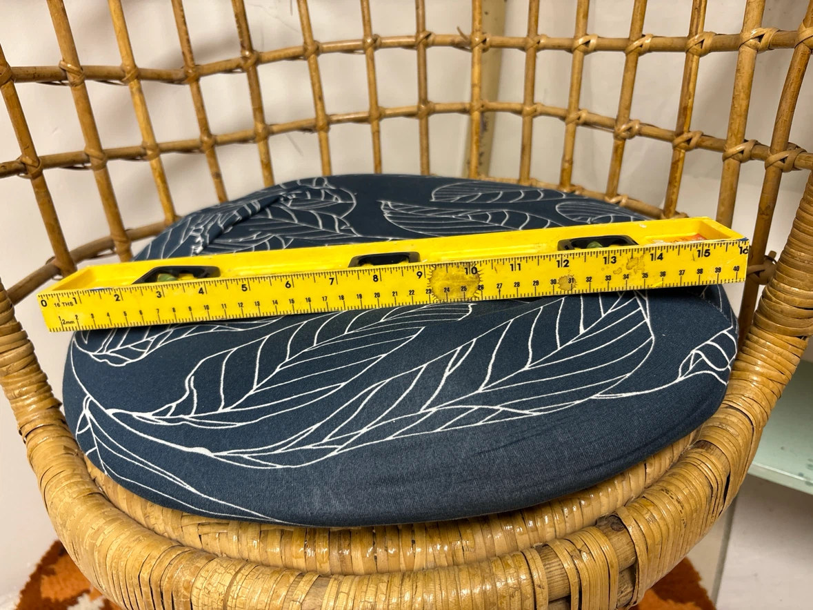 Vintage hanging bamboo basket chair - photo 4