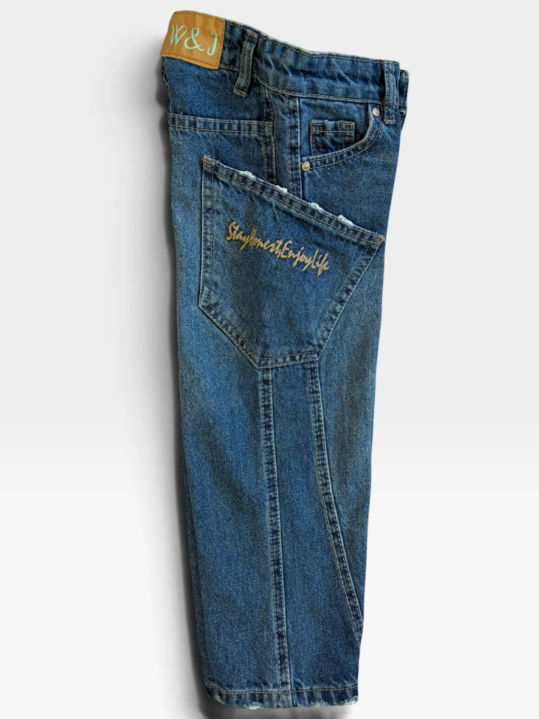 W&J Kids Embroidered Blue Jeans - photo 2