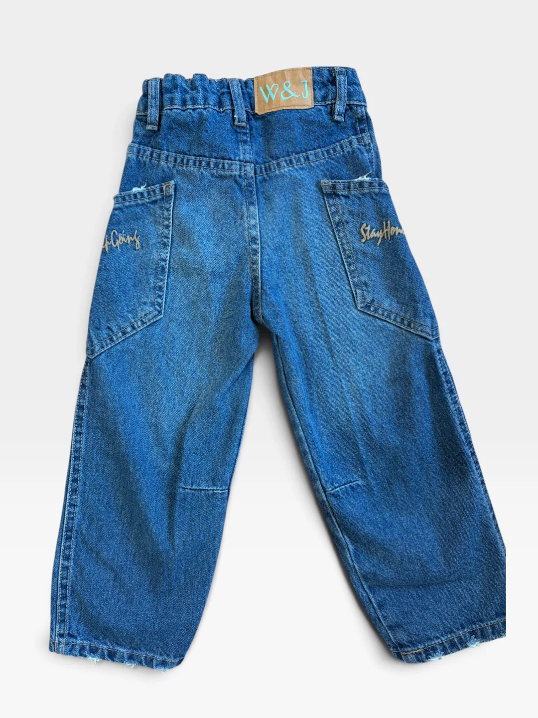 W&J Kids Embroidered Blue Jeans - photo 5