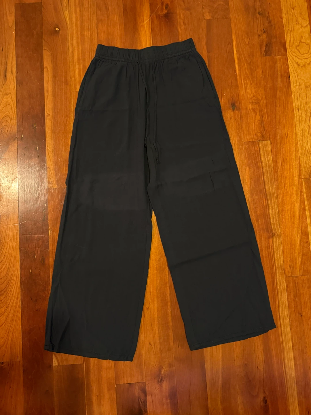 Black Wide Leg Cropped Pants