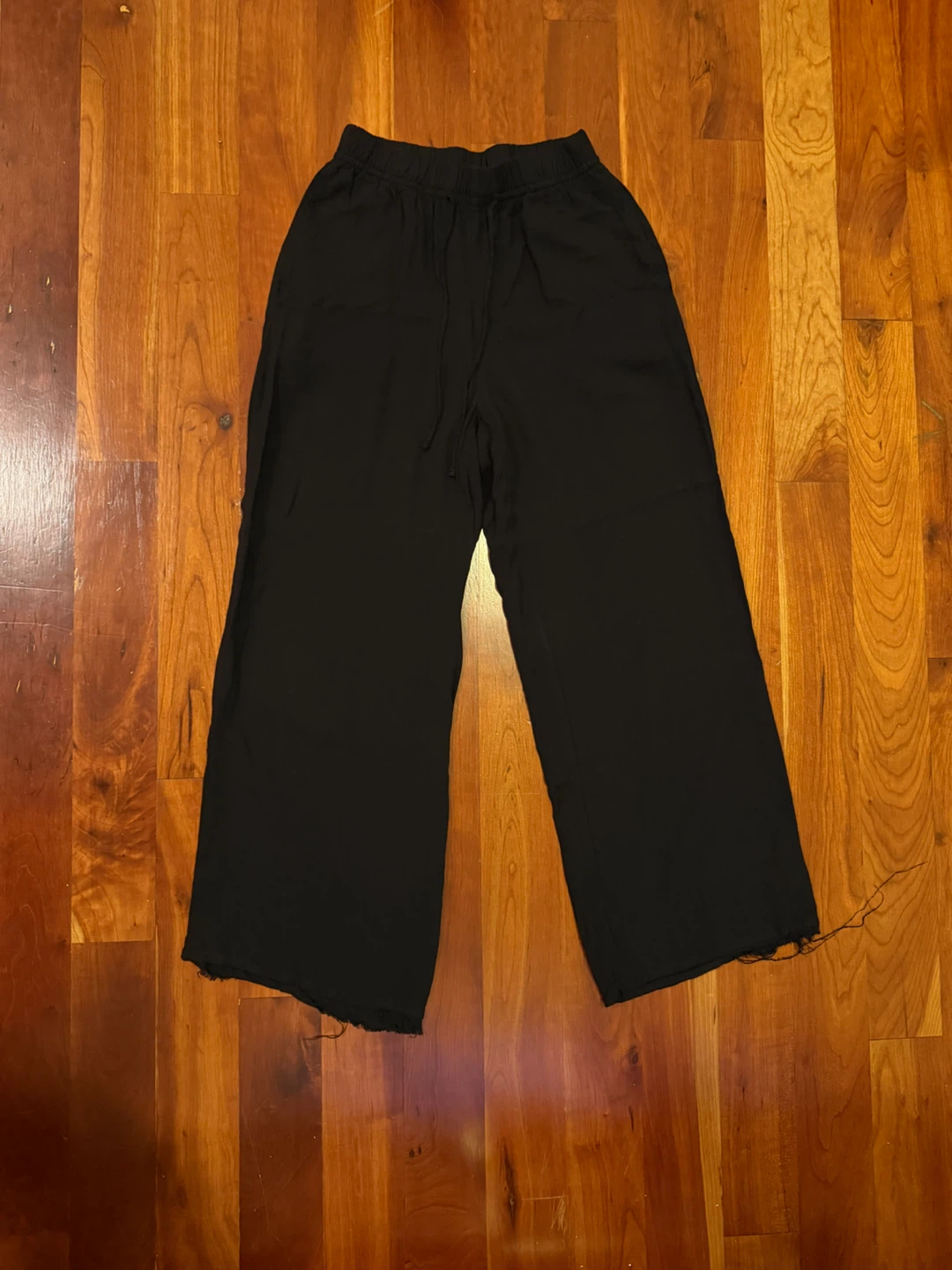 Black Wide Leg Cropped Pants - photo 2