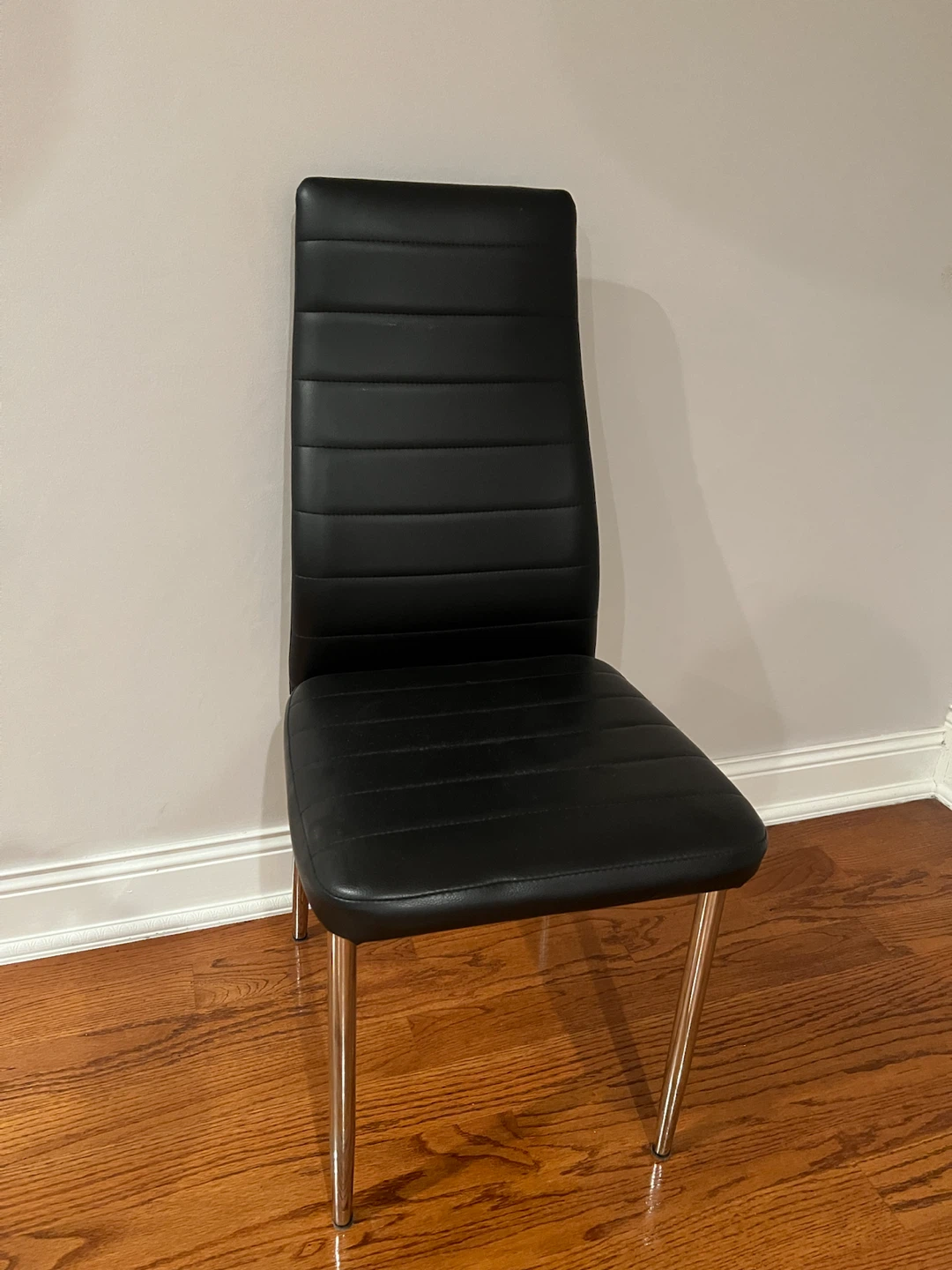 Black Dining Chairs and Table Set