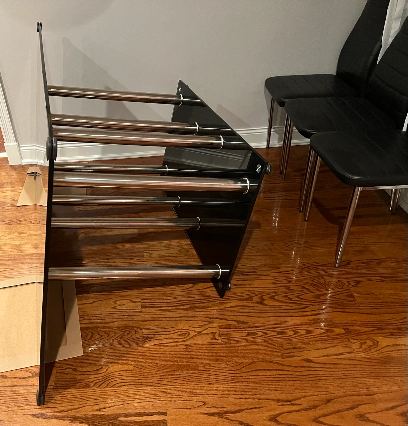 Black Dining Chairs and Table Set - photo 4