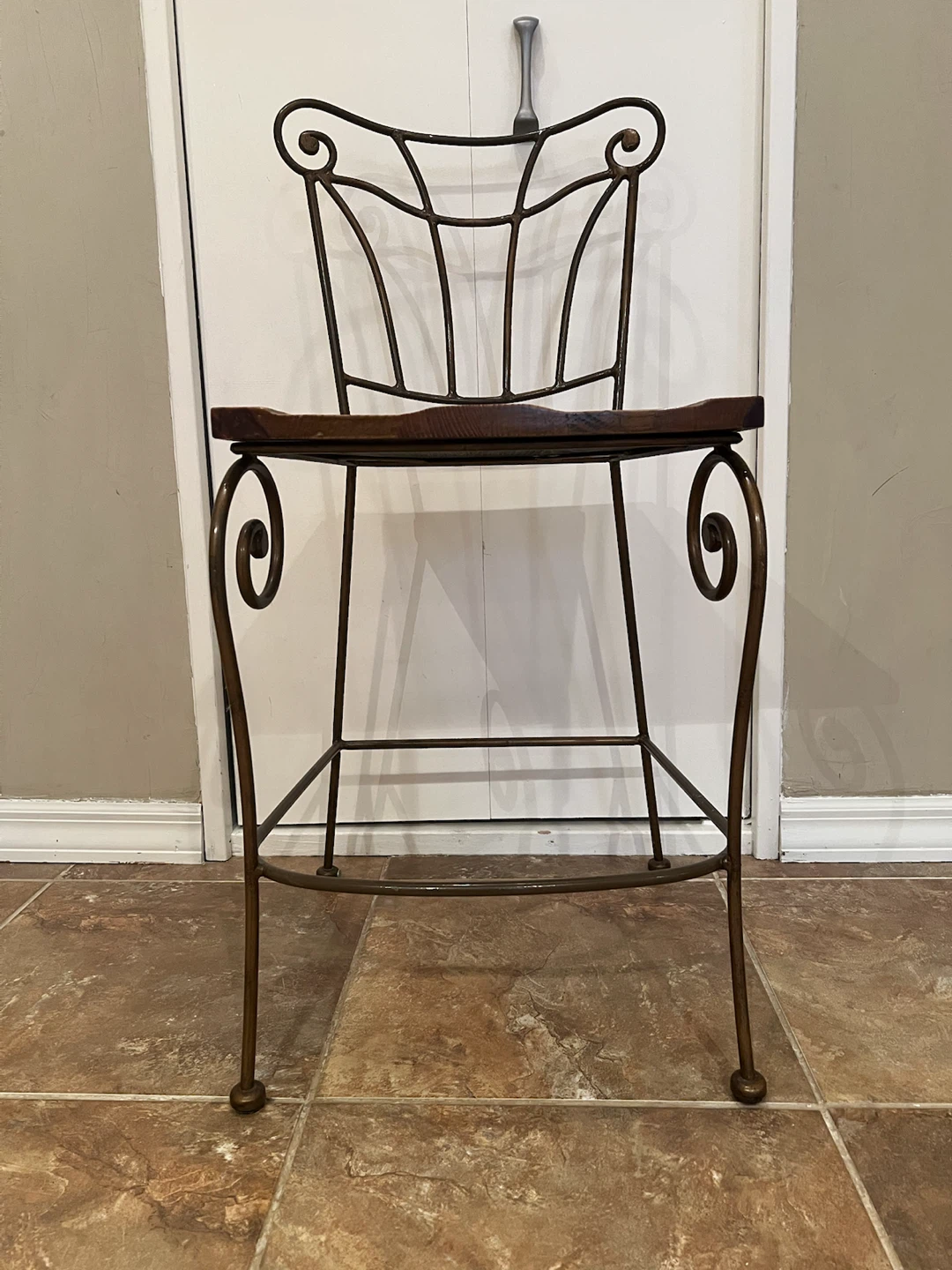 2 Metal and Wood Accent Chair - photo 2