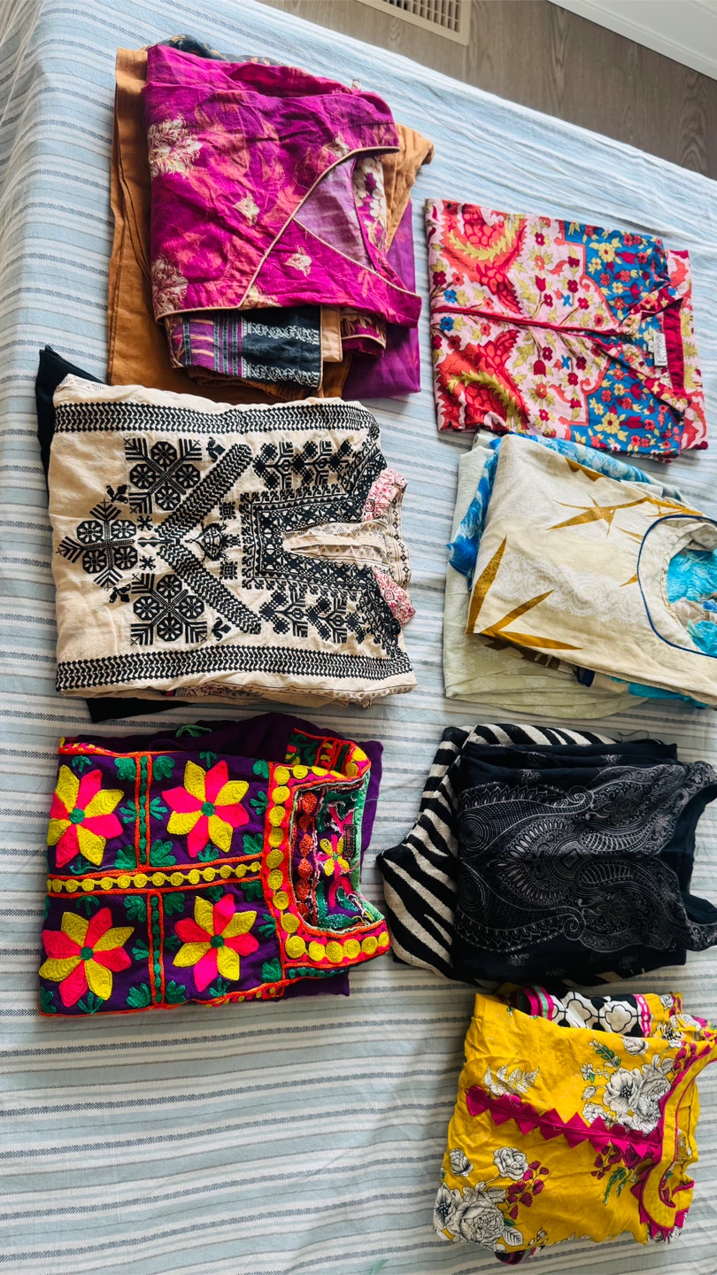Various Women's Pakistani Embroidered dresses