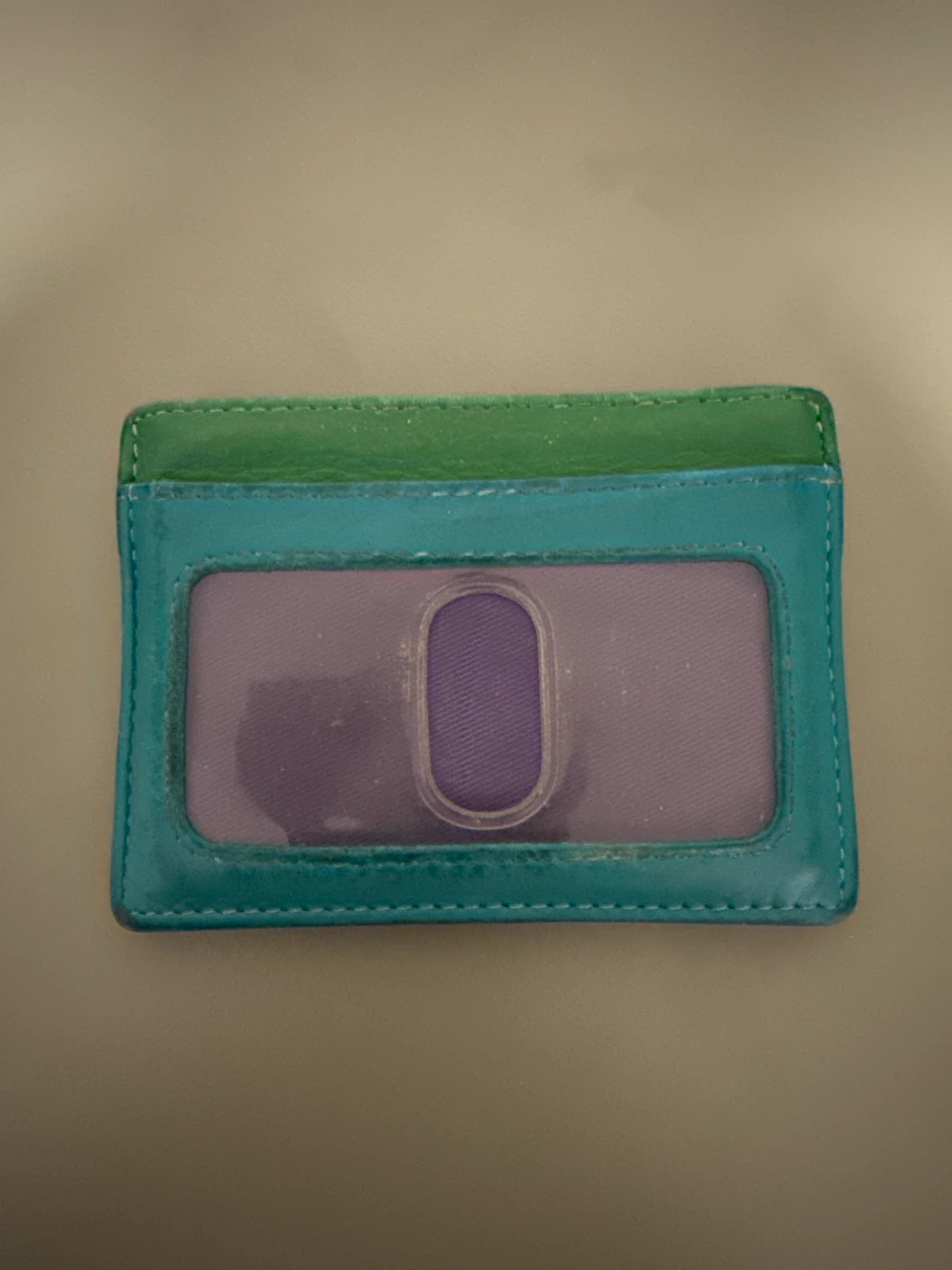 Multicoloured Leather Card Holder