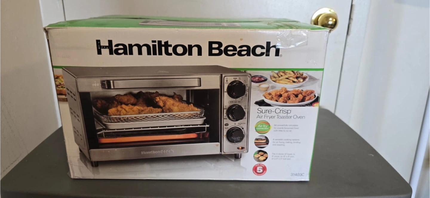 Hamilton Beach Sure-Crisp Air Fryer Toaster Oven