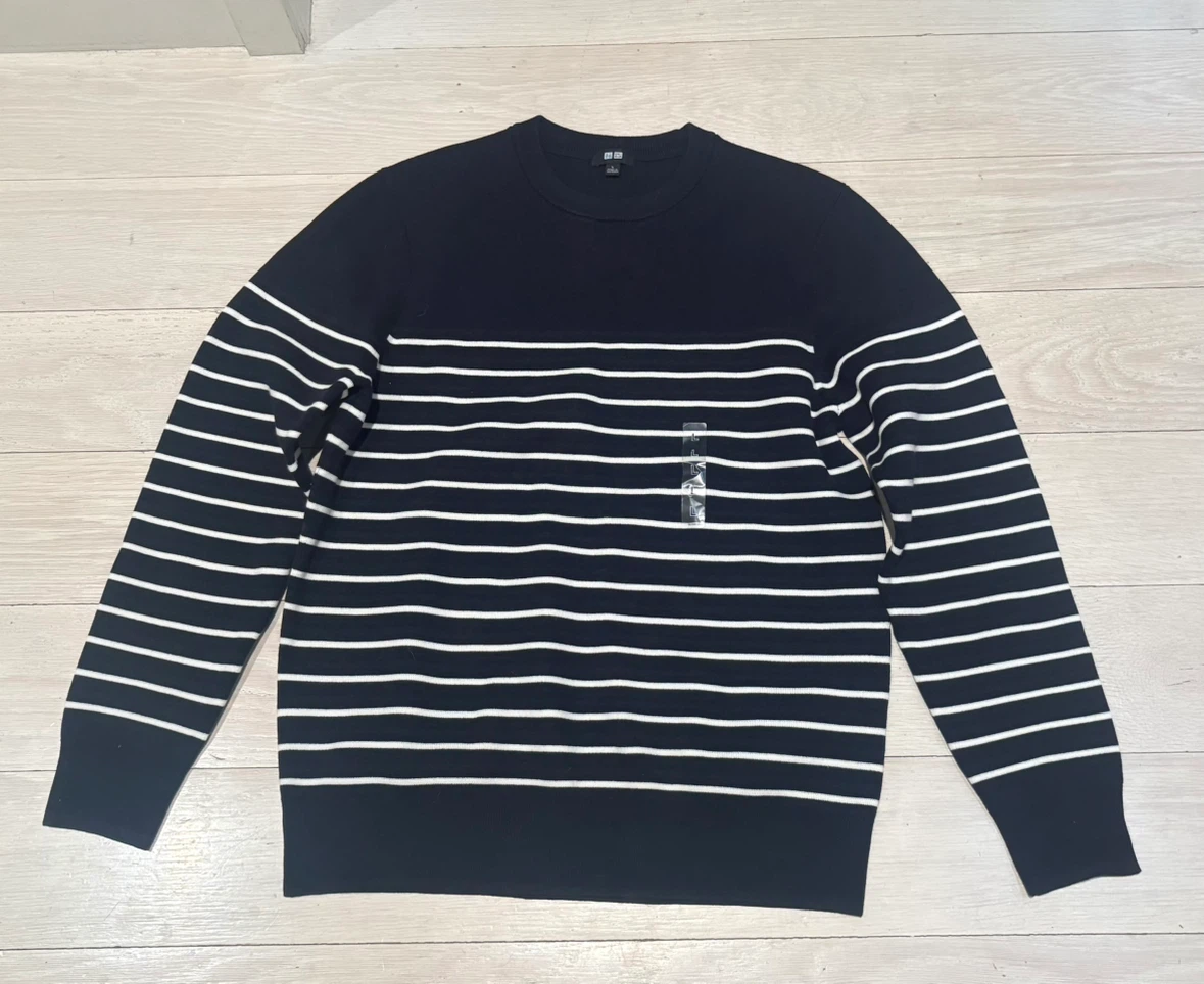 Uniqlo Men's Striped Crewneck Sweater