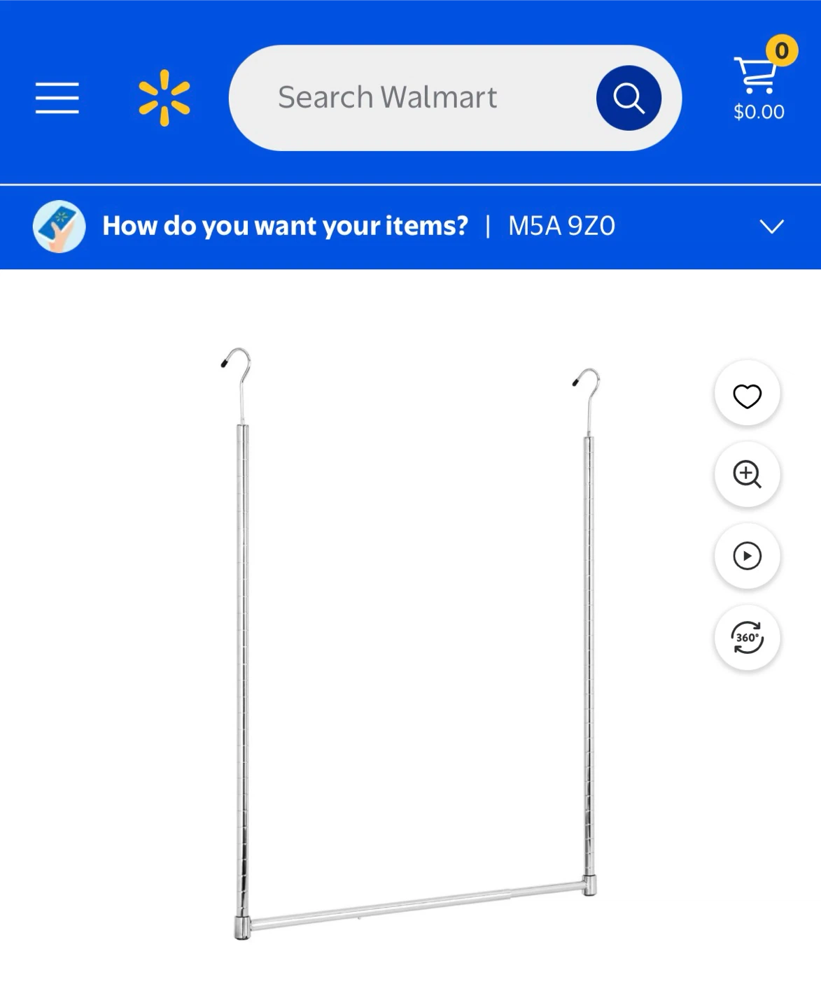 Chrome Adjustable Closet Hanging Rod