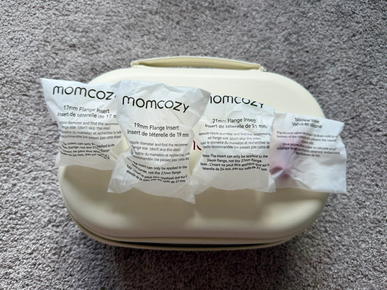 Momcozy M6 Wearable Breast Pump (Cozy Red, 2 Count) - photo 2