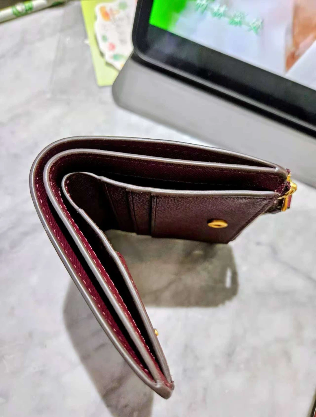 Tory Burch Burgundy Wallet - NEED TO SELL EVERYTHING - photo 4