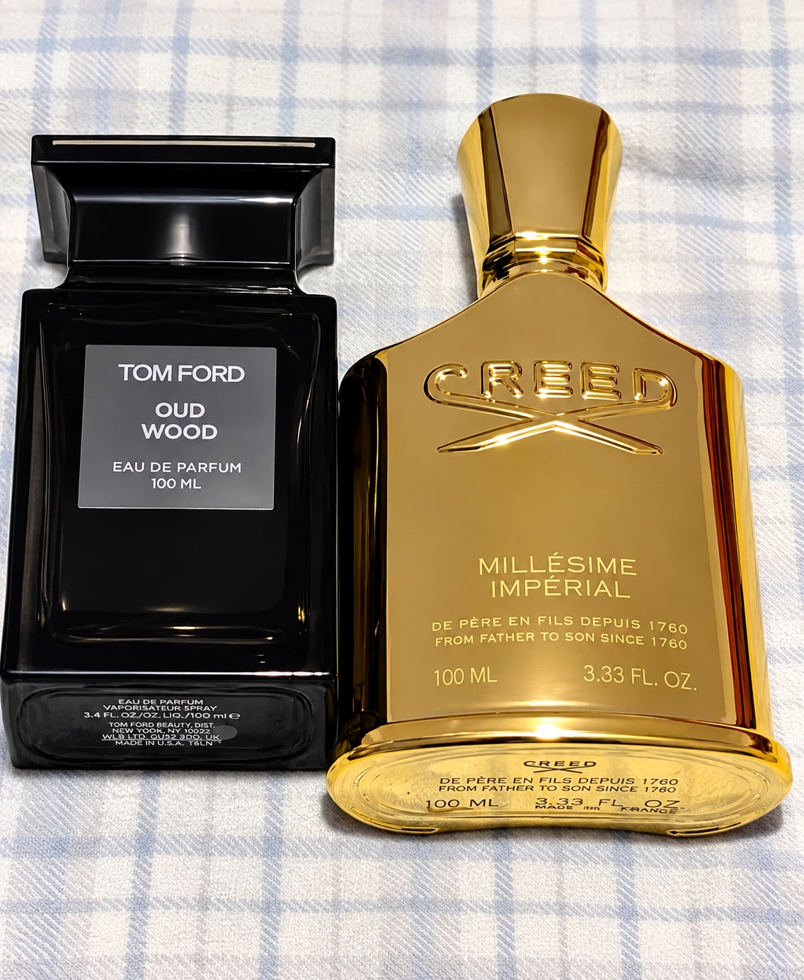 Bundle of Creed millesime and Tom Ford Oud Wood