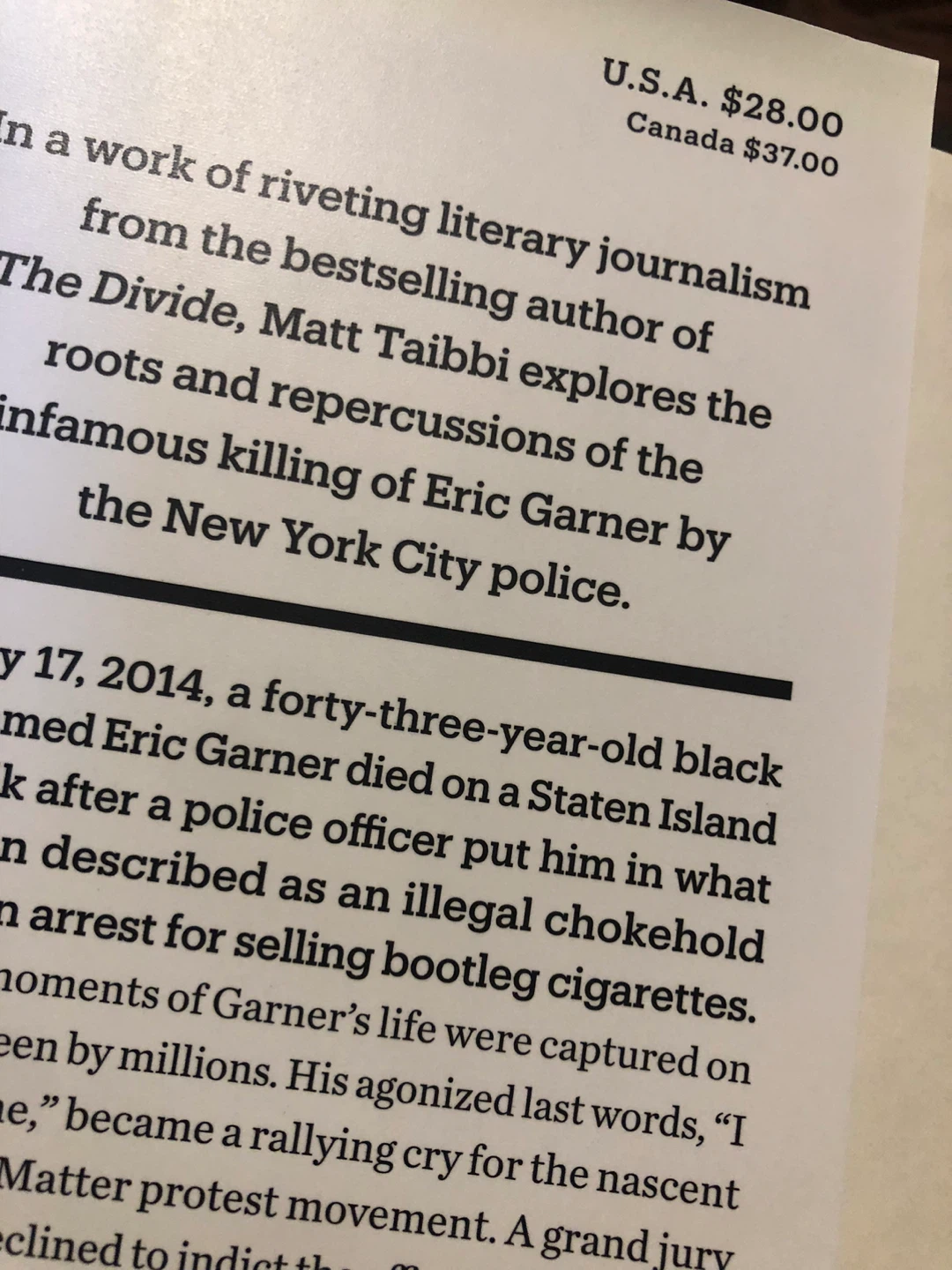 I Can't Breathe by Matt Taibbi - photo 2