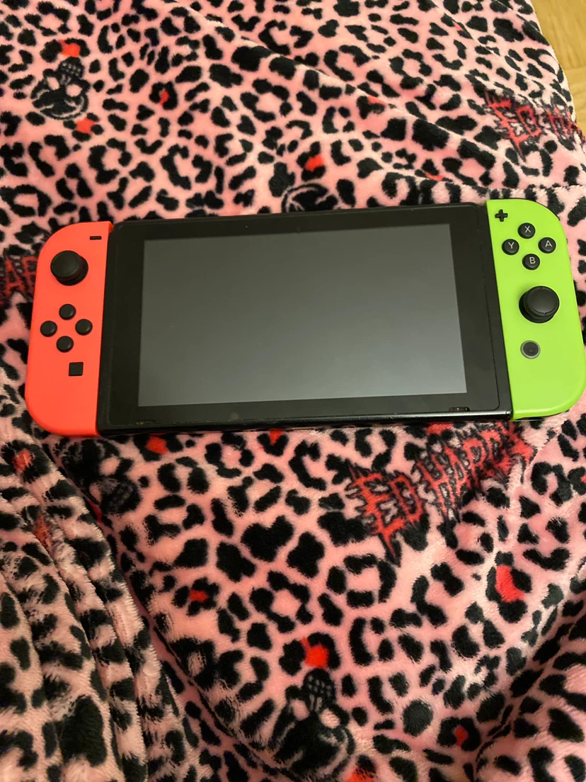 Nintendo Switch neon red & green