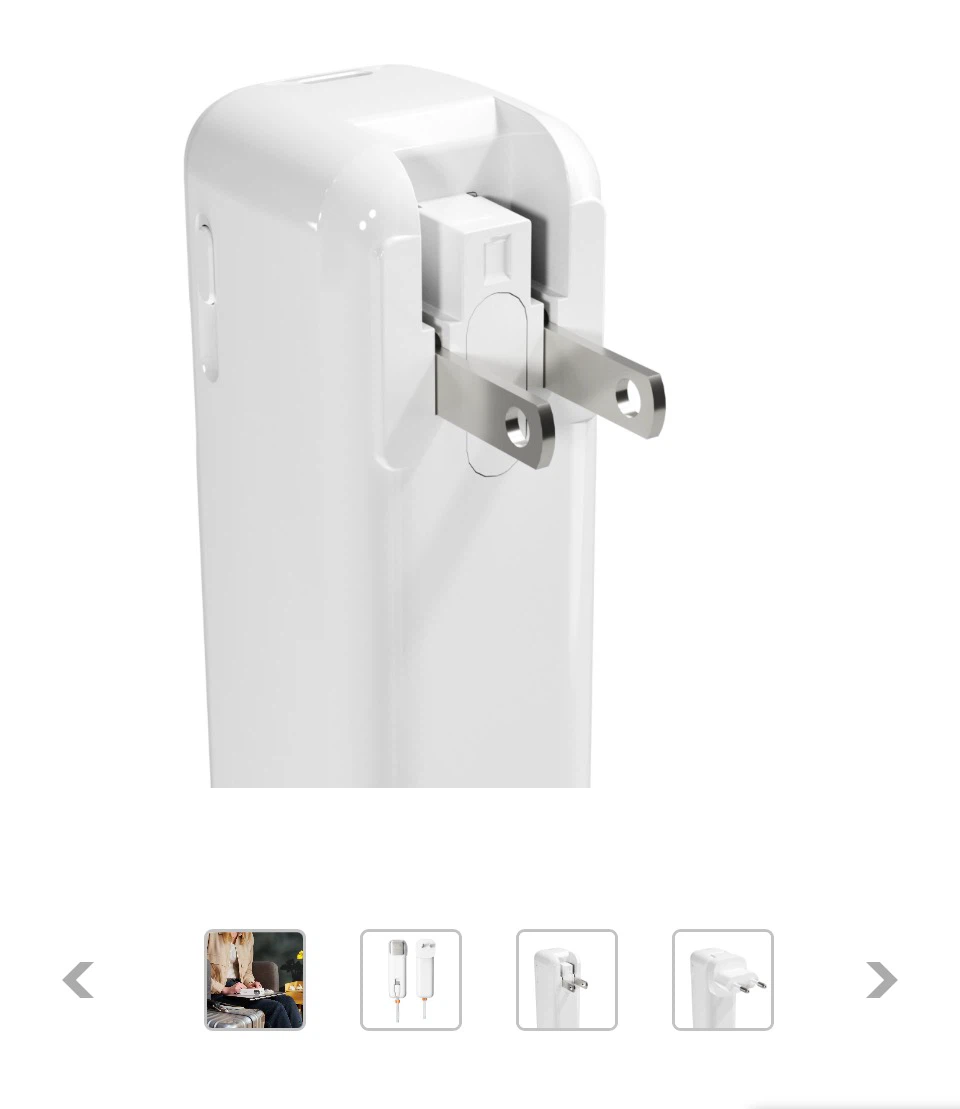 2-in-1 Portable Charger and Wall Adapter