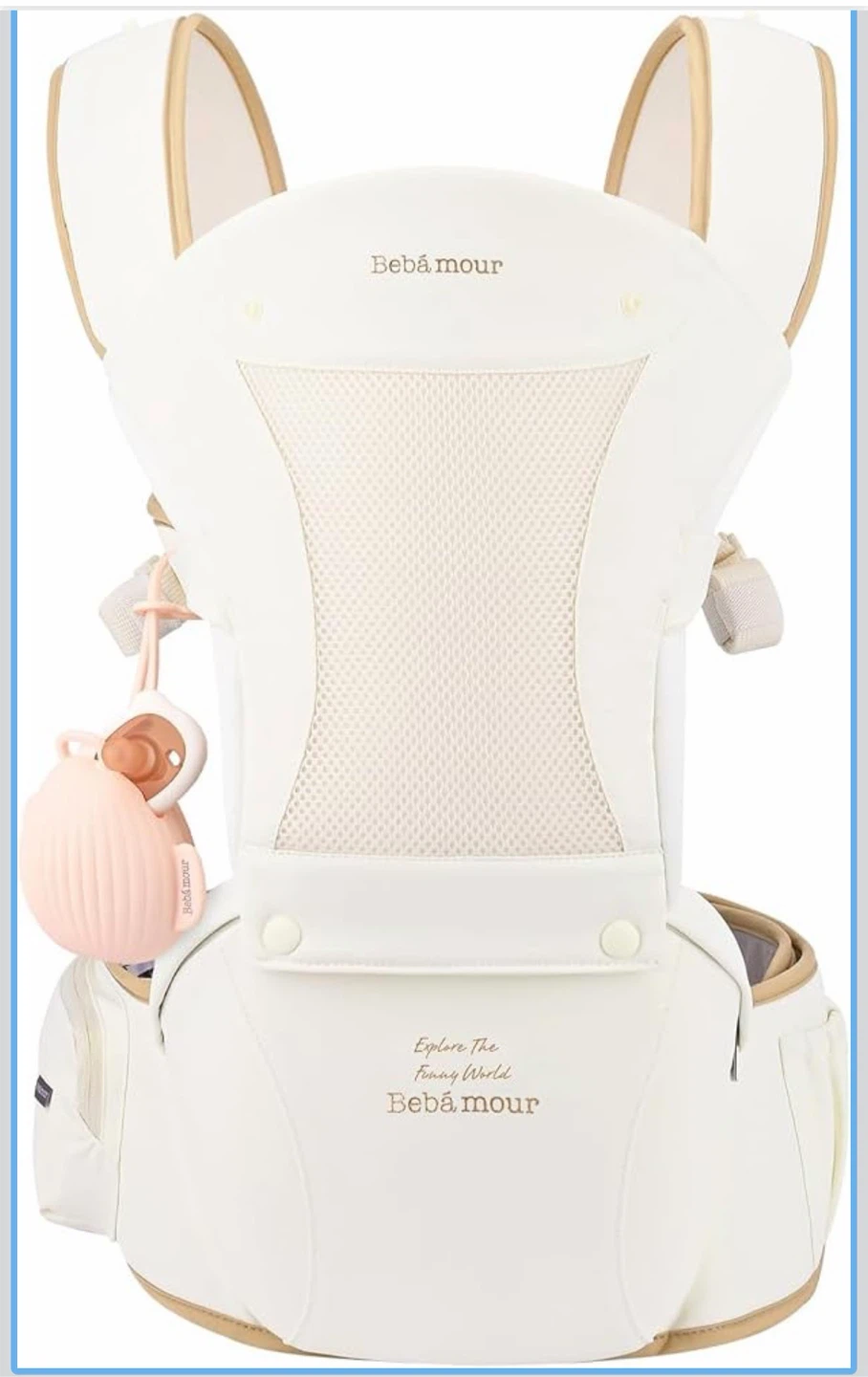 Bebamour 6-in-1 Baby Carrier with Waist Stool - photo 4