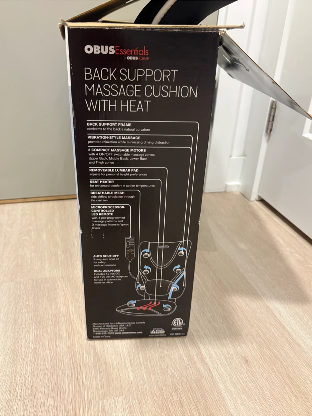 Back Support Massage Cushion with Heat - photo 2