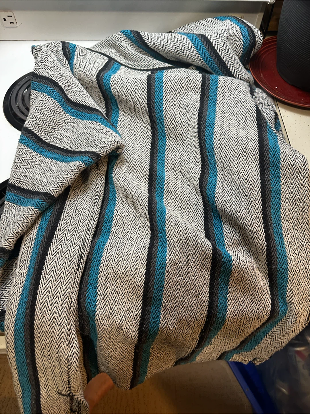 Vintage Señor Lopez Baja Hoodie XL Teal Grey - photo 3