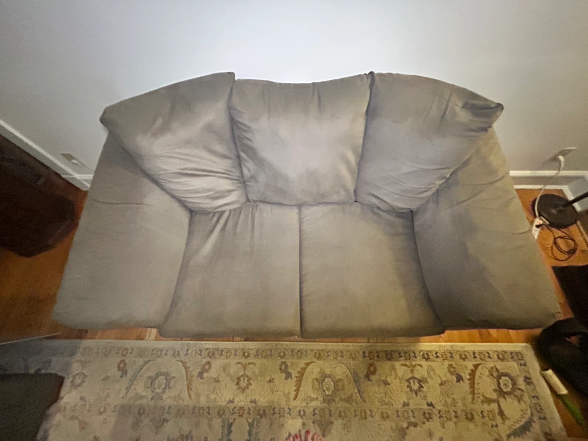 *Discounted* Taupe Darcy Loveseat - Comfy, Durable Couch - photo 3