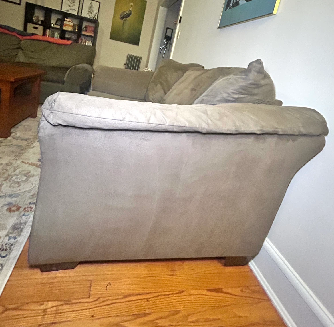 *Discounted* Taupe Darcy Loveseat - Comfy, Durable Couch - photo 4