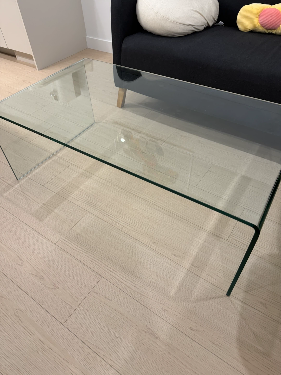 Clear Glass Coffee Table