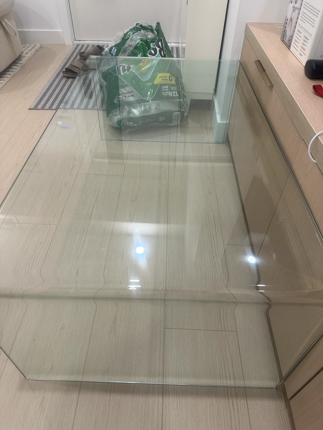 Clear Glass Coffee Table - photo 3