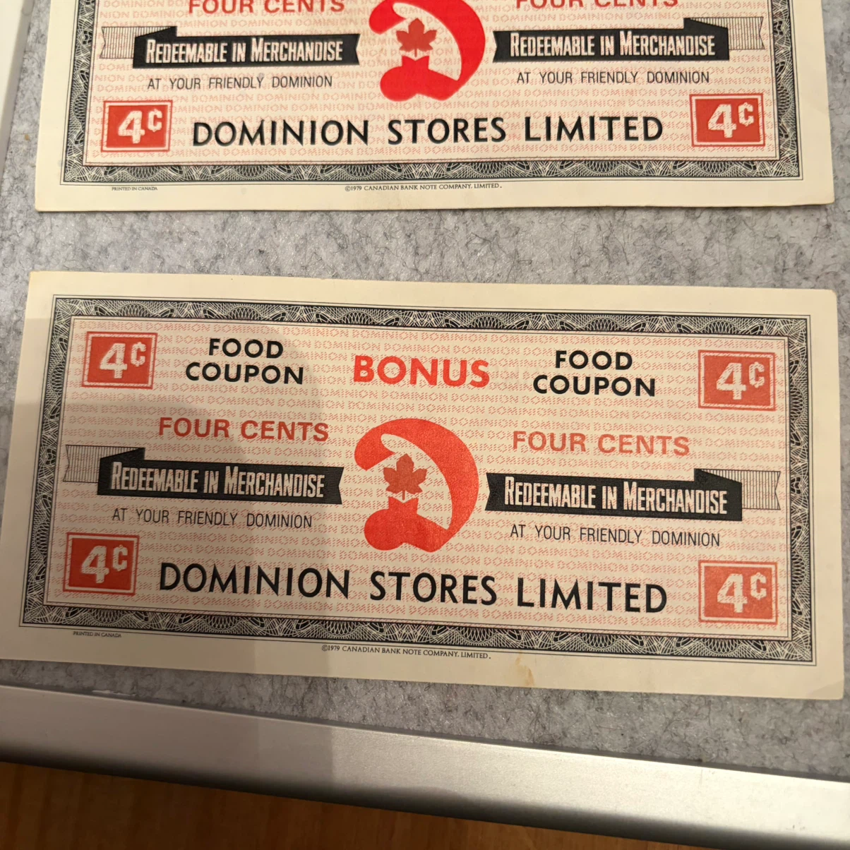 Vintage Dominion Stores Food Bonus Coupons - photo 4